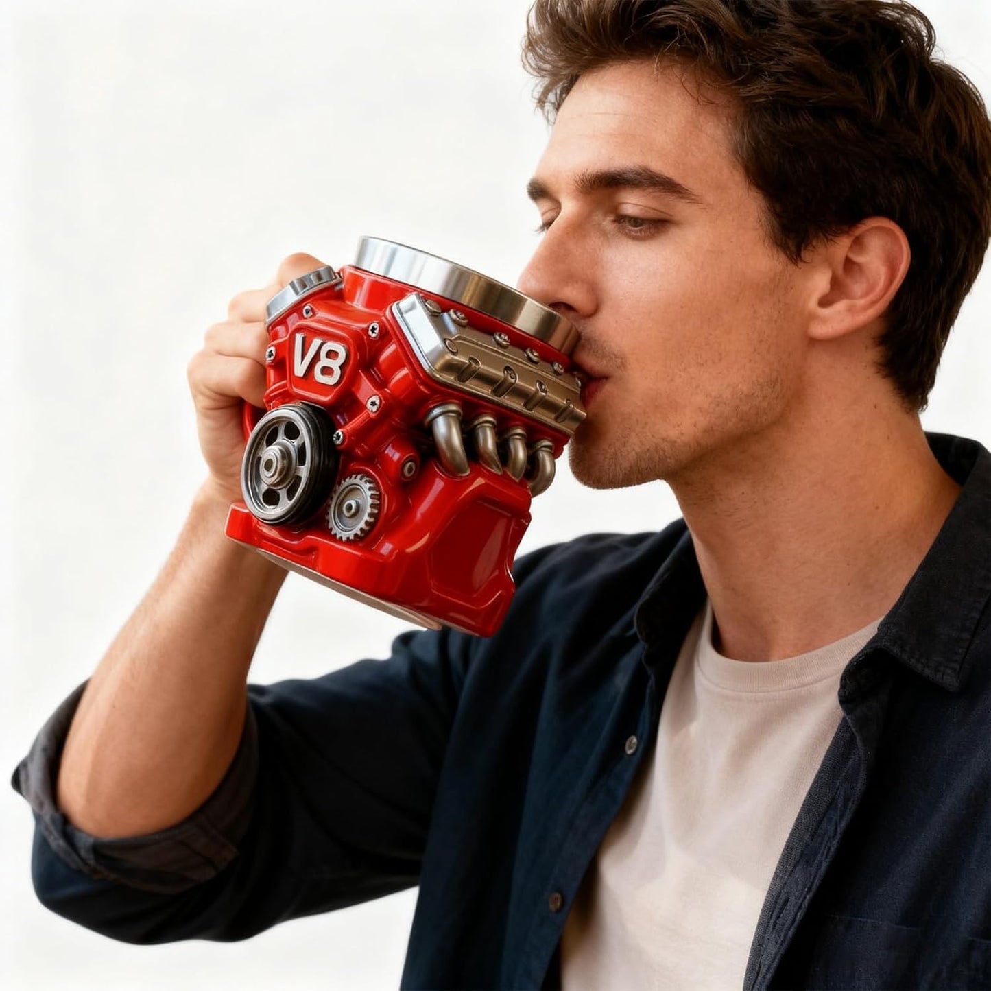 ⚡✨🚘️Ultimate V8 Engine Theme Gift Mug · The Dream Choice for Car Enthusiasts
