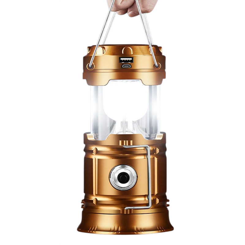 Waterproof multi-functional solar lamp