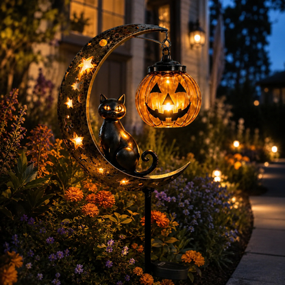 🔥50% OFF TODAY🔥 Solar Halloween Garden Stake Light 🎃👻 Spooky Outdoor Yard Decor for Garden, Porch & Pathway