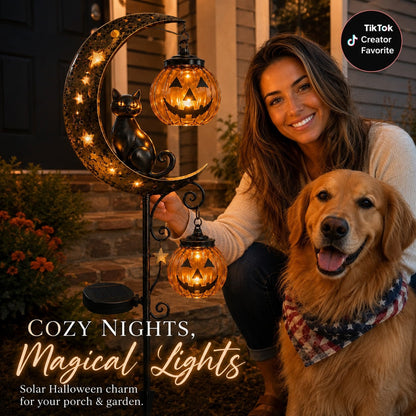 🔥50% OFF TODAY🔥 Solar Halloween Garden Stake Light 🎃👻 Spooky Outdoor Yard Decor for Garden, Porch & Pathway