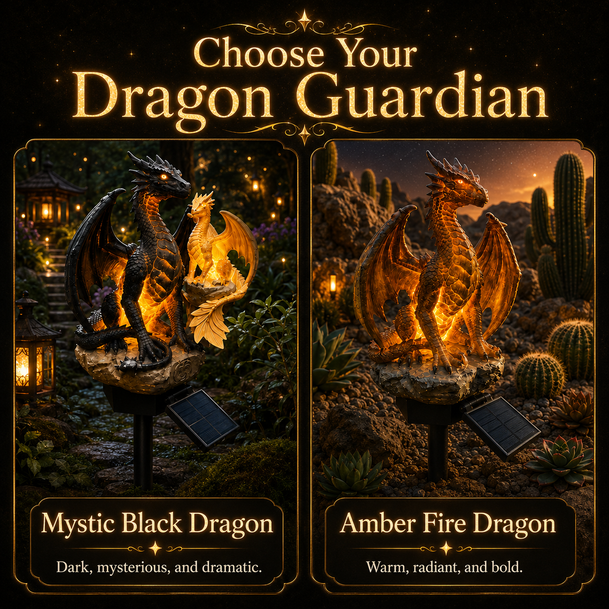 🔥50% OFF Today | Solar Dragon Garden Lights – Magical Fantasy Yard Decor