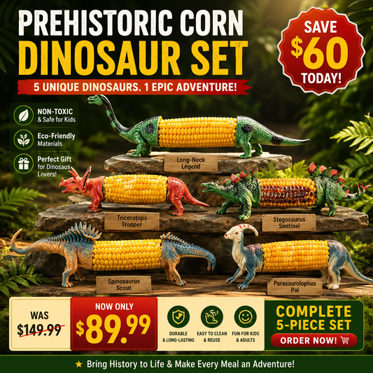 🔥Last Day Promotion🦖 Dino Bite Corn Holders 🌽Turn Ordinary Corn Into The Most Fun Thing On The Table🧒