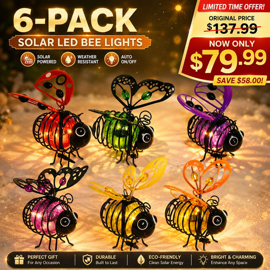 🐝 Outdoor Hanging Solar Bee Light – Charming Garden Décor With A Warm Evening Glow