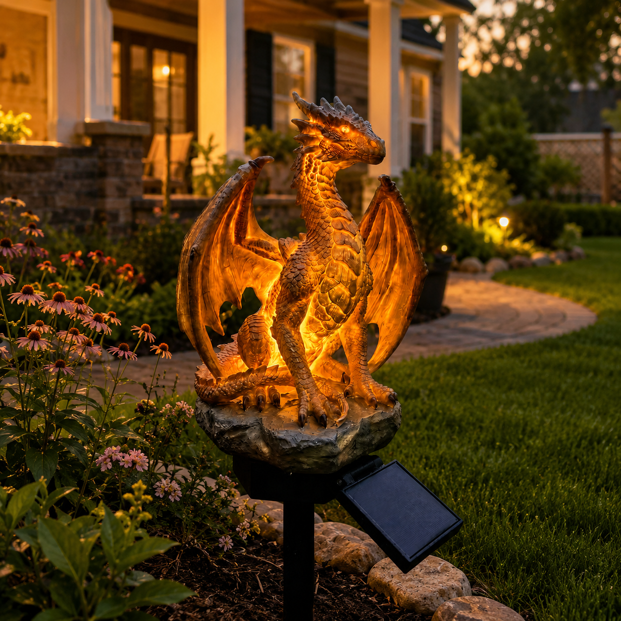 🔥50% OFF Today | Solar Dragon Garden Lights – Magical Fantasy Yard Decor