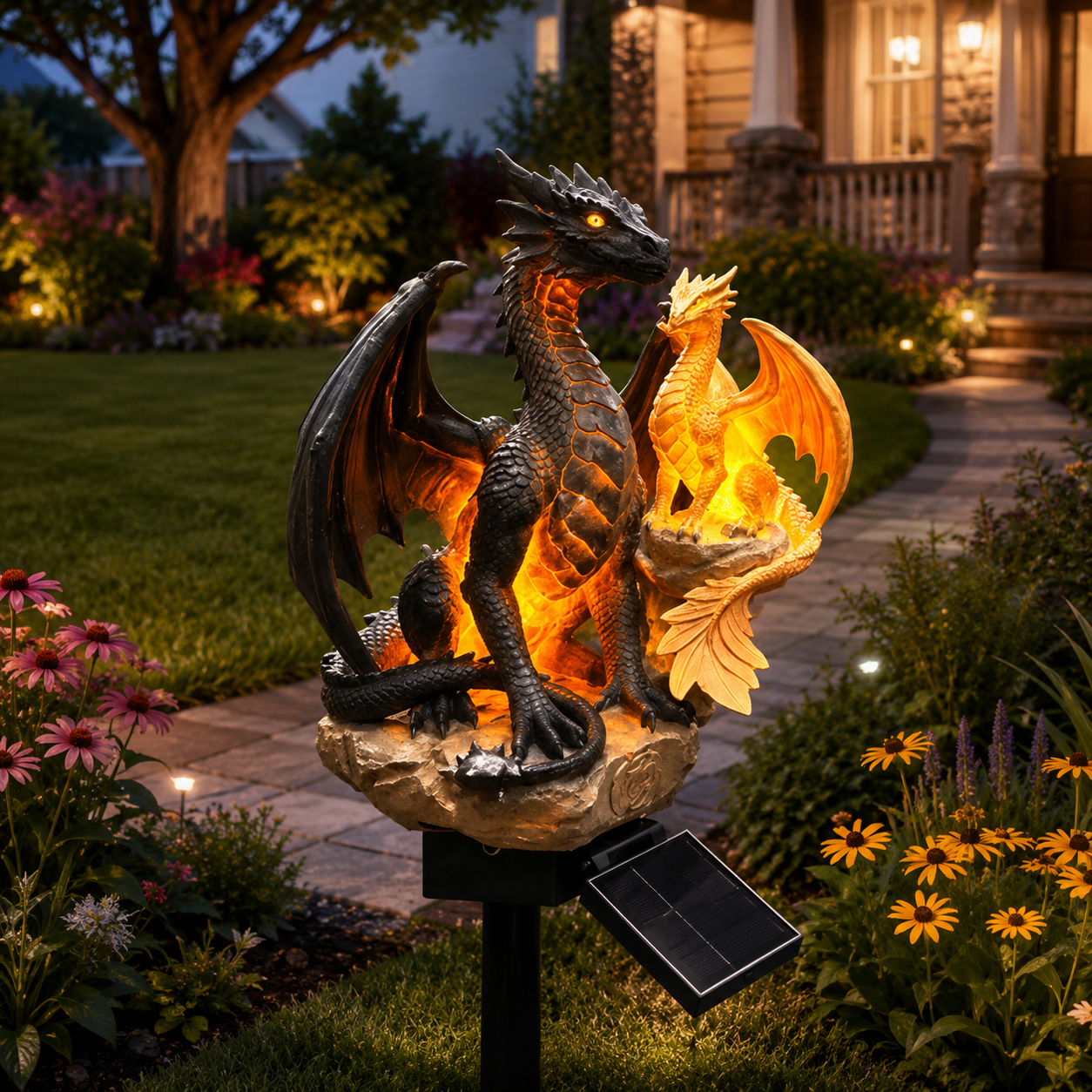 🔥50% OFF Today | Solar Dragon Garden Lights – Magical Fantasy Yard Decor