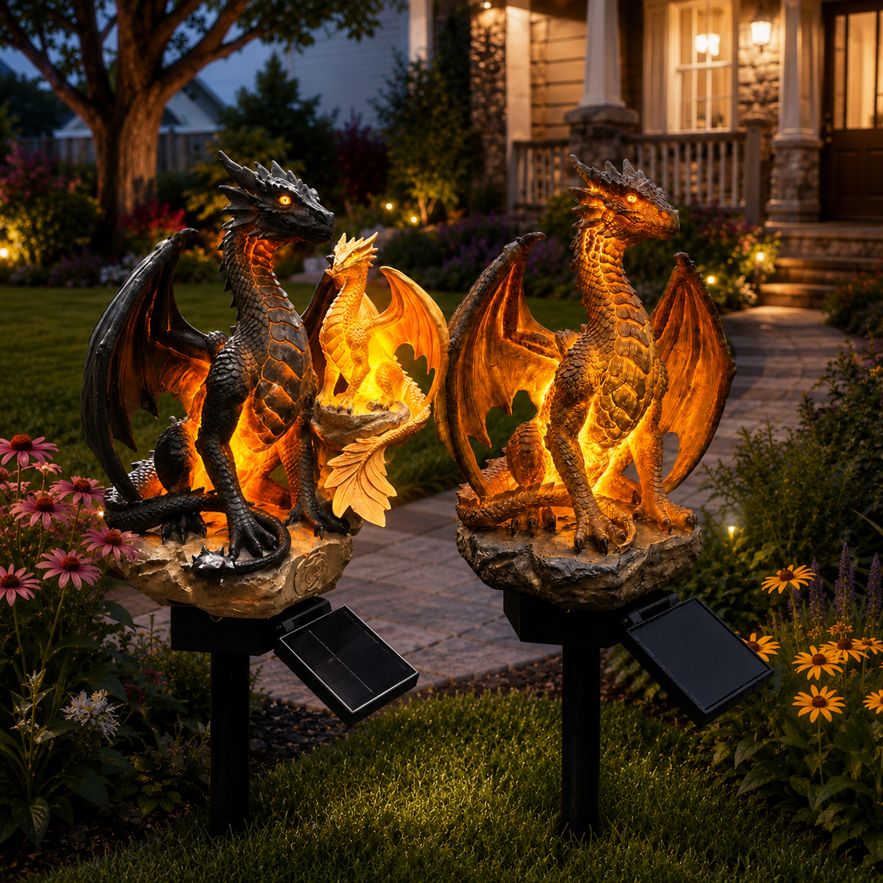 🔥50% OFF Today | Solar Dragon Garden Lights – Magical Fantasy Yard Decor