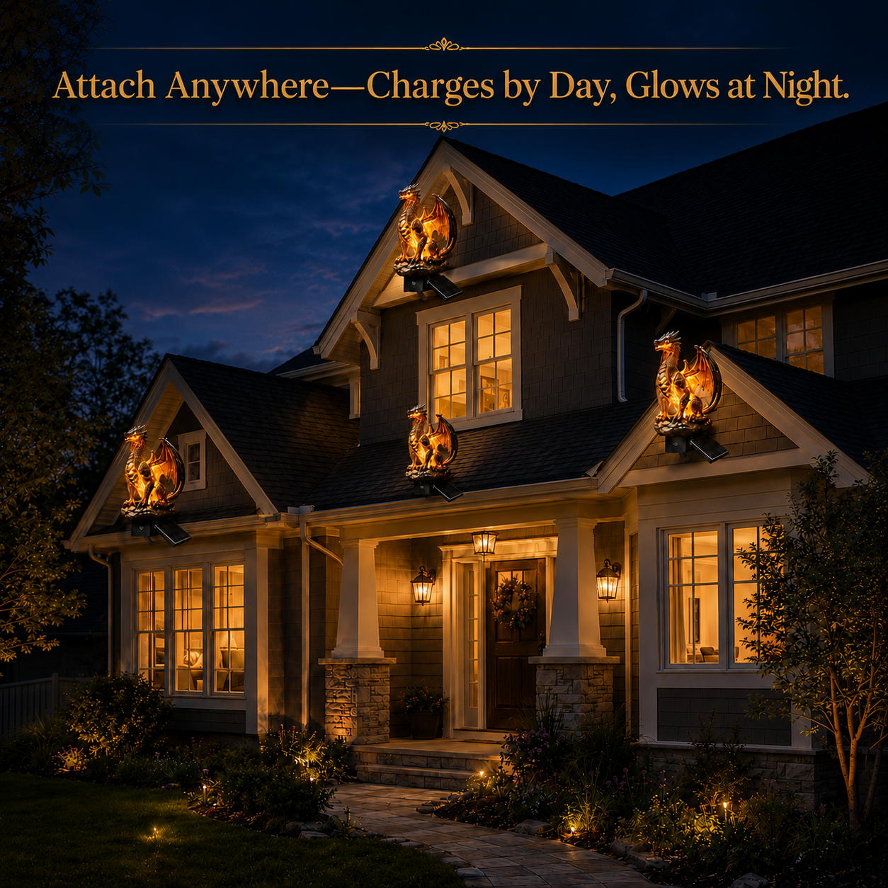 🔥50% OFF Today | Solar Dragon Garden Lights – Magical Fantasy Yard Decor