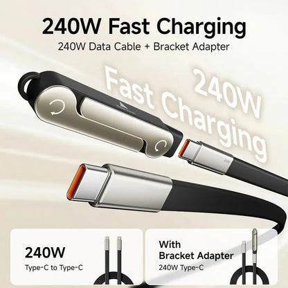🔥Hot Sale 50% OFF⚡Invisible stand charging cable🔆 | Official Authorized | MFi-Certified Cables🔥