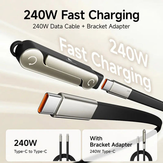 🔥Hot Sale 50% OFF⚡Invisible stand charging cable🔆 | Official Authorized | MFi-Certified Cables🔥