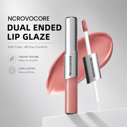 Perfect Twin Lip — Dual-Ended Liquid Lipstick with Velvet Matte Color and Glossy Shine