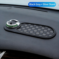 black and gray +silver stand
