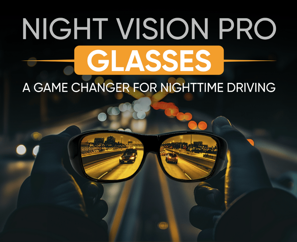 Night Vision Glasses😎-no more struggle with blinding headlights at night👍