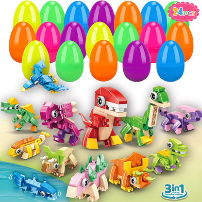2026 Cross-Border New Easter Toy Set For Children Diy Bunny Car Easter Egg Easter Gashapon Gift