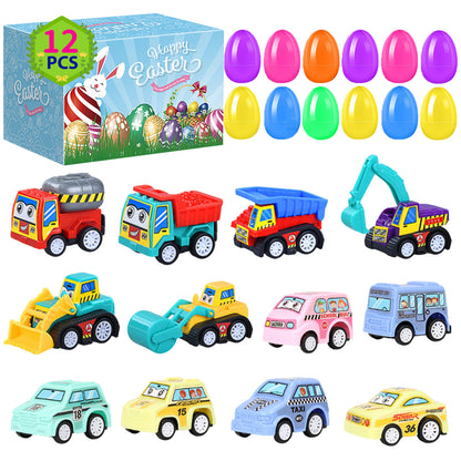 2026 Cross-Border New Easter Toy Set For Children Diy Bunny Car Easter Egg Easter Gashapon Gift