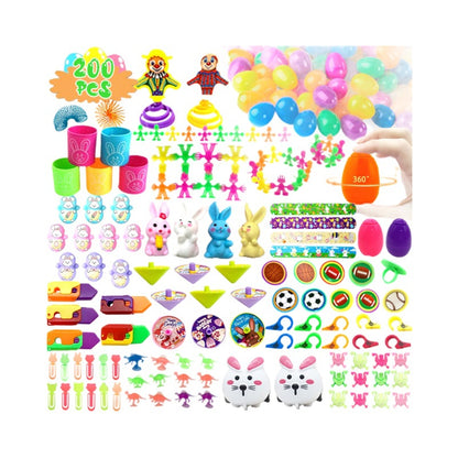 2026 Cross-Border New Easter Toy Set For Children Diy Bunny Car Easter Egg Easter Gashapon Gift