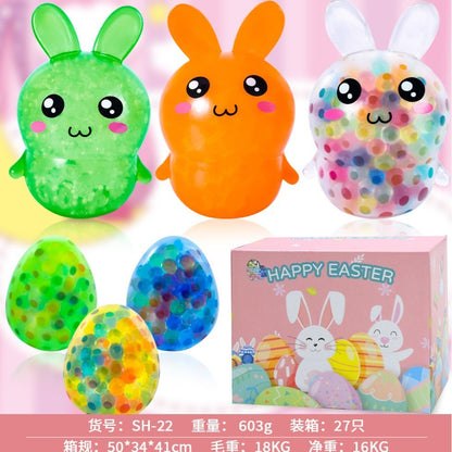 2026 Cross-Border New Easter Toy Set For Children Diy Bunny Car Easter Egg Easter Gashapon Gift