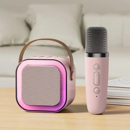 🔥🔥🔥Hot Sales of The Season - K12 Portable Bluetooth Karaoke Speaker System with Microphones