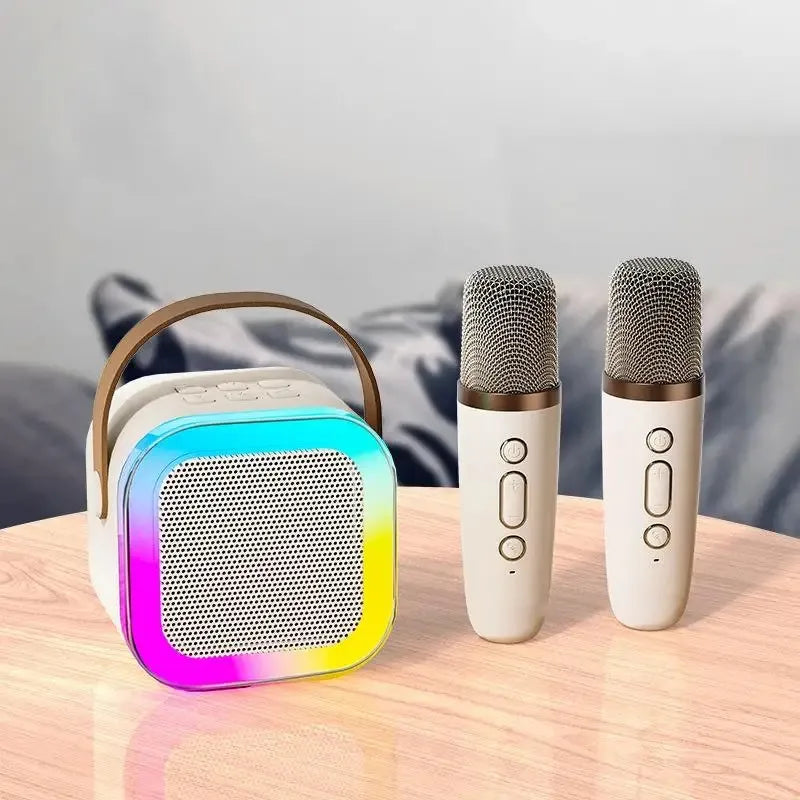 🔥🔥🔥Hot Sales of The Season - K12 Portable Bluetooth Karaoke Speaker System with Microphones
