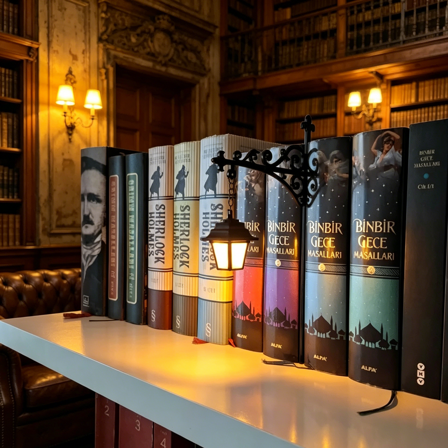 Limited Edition📚👻 Enchanted Bookshelf Lantern Bundle – Library Lantern & Ghost Lantern Set