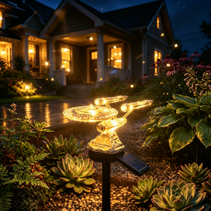 🔥 TODAY 52% OFF🌌Turn Your Backyard Into a Sci-Fi Wonderland — 🌠Sci-Fi Starship Solar Garden Light