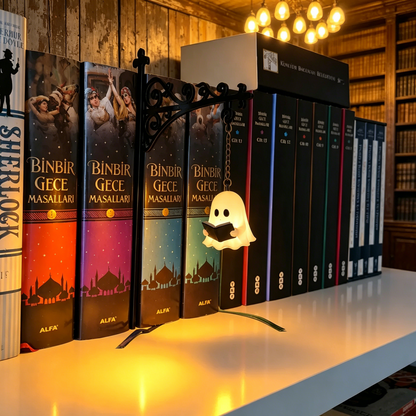 Limited Edition📚👻 Enchanted Bookshelf Lantern Bundle – Library Lantern & Ghost Lantern Set
