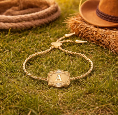 🔥Last day 48% off western style adjustable initial country bracelet