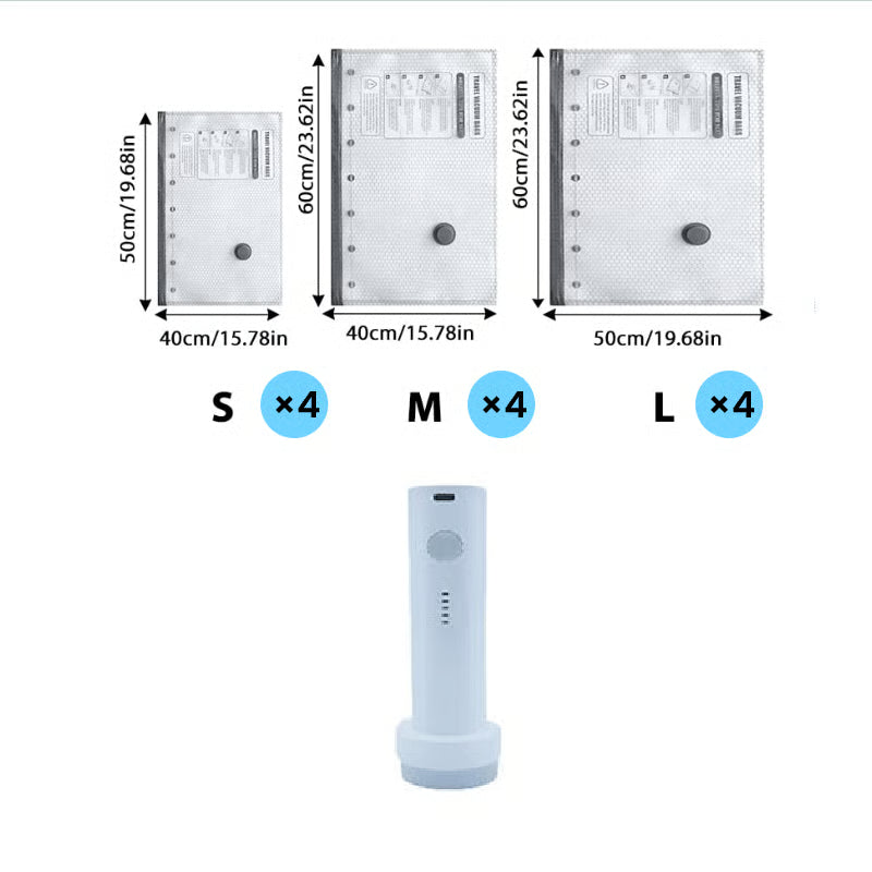 12pcs (4s+4m+4l)