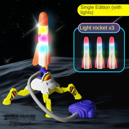 Stepping on a rocket launcher