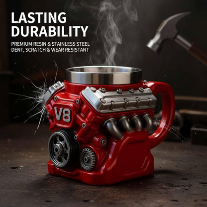 ⚡✨🚘️Ultimate V8 Engine Theme Gift Mug · The Dream Choice for Car Enthusiasts