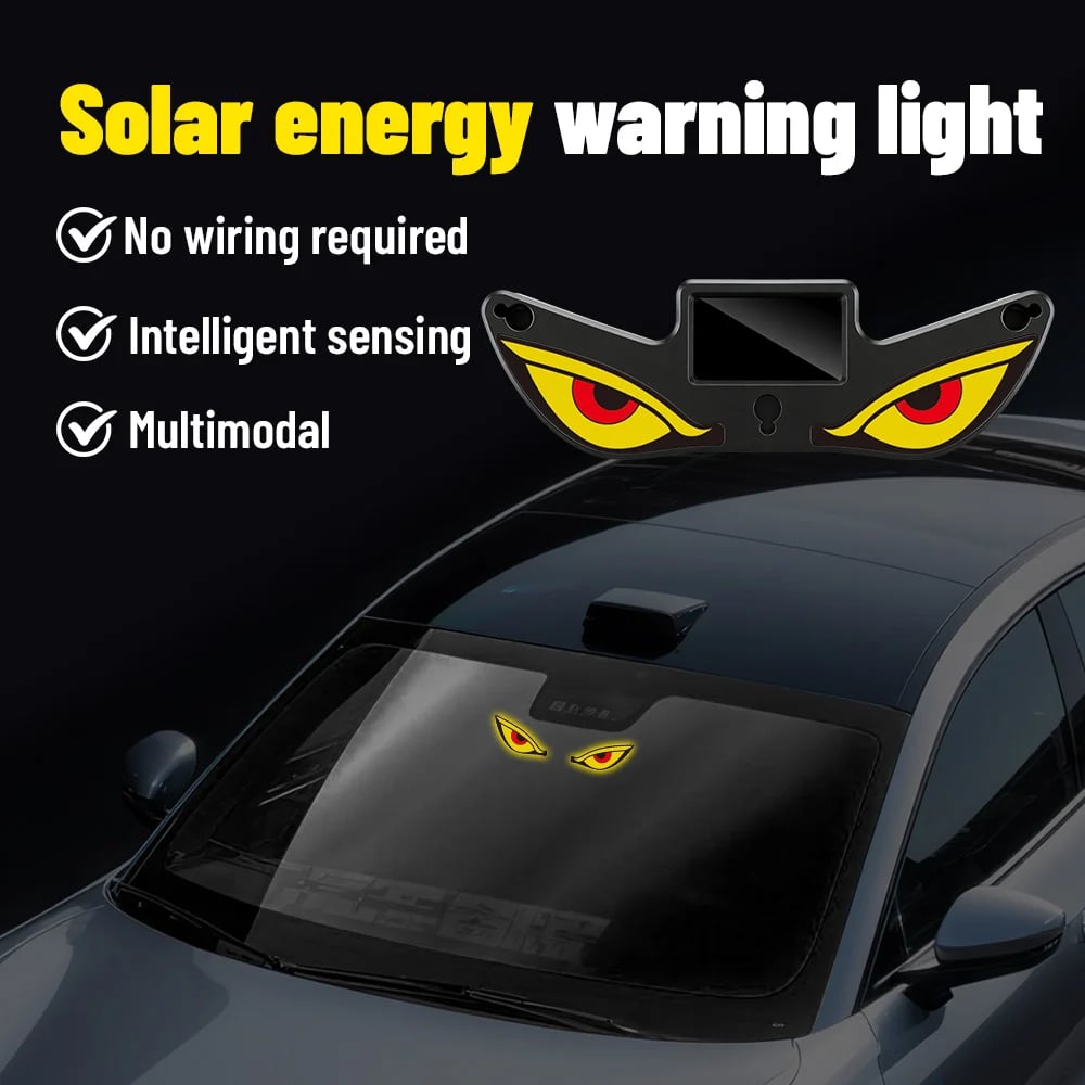 🔥Last Day - Solar Demon Eye LED Car Window Light