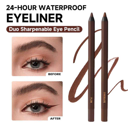 🌟Best-Seller: 24H Waterproof Eyeliner Duo | Long-Lasting Smudge-Proof Sharpenable Pencil