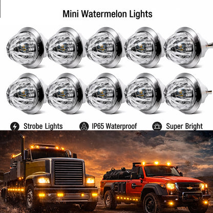 💖🎁2026 Mother's Day Gifts 50% Off--🎁3/4 Inch LED Amber Watermelon Side Marker Light
