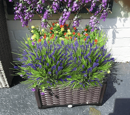 🪻Flash Sale-50% Off🔥Lavender Artificial Flowers,UV Resistant Outdoor Fake Plants(1 Bundle length 13.8inches)