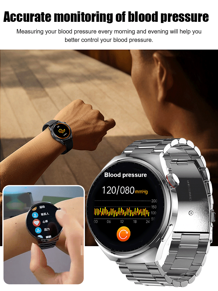 ✨Direct from factory🔥Smart touch screen watch, 24-hour health monitoring, battery life up to 10 days