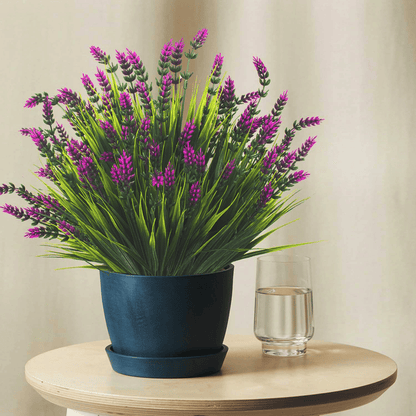 🪻Flash Sale-50% Off🔥Lavender Artificial Flowers,UV Resistant Outdoor Fake Plants(1 Bundle length 13.8inches)