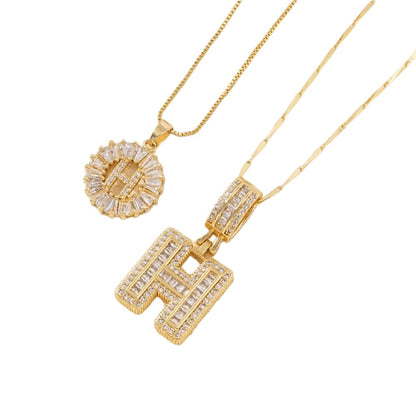 2 Pack Initial Letter Pendant Necklaces-Best Gift for Your Mom💝