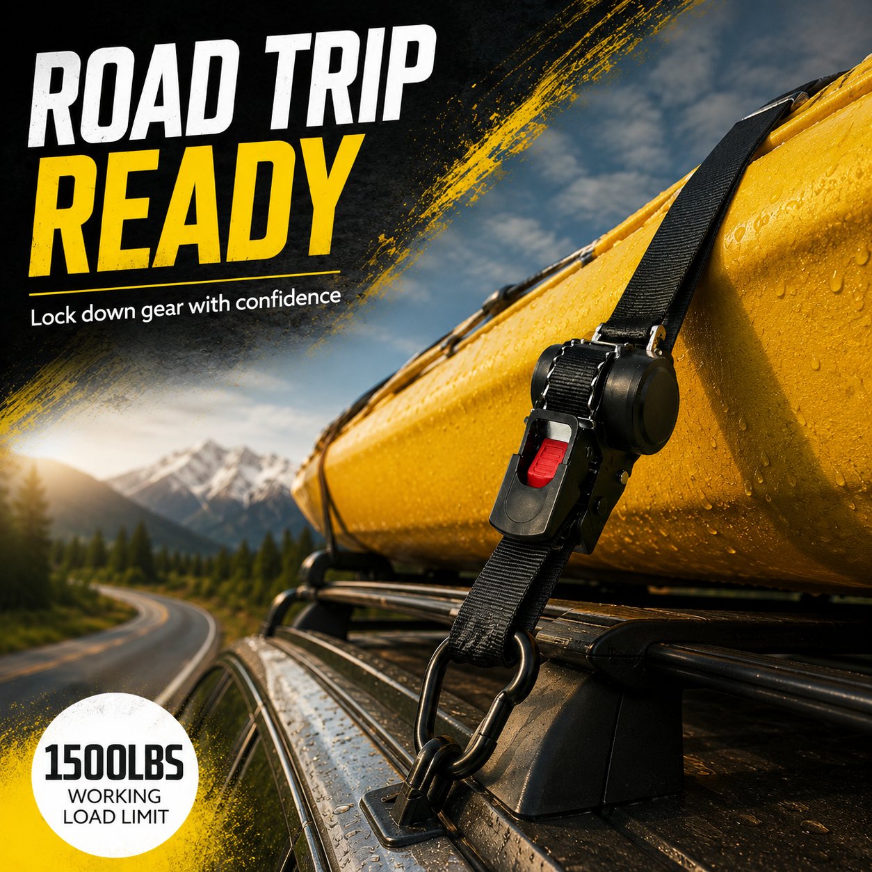 🔥Last Day Promotion - 49% OFF🔥Auto Retractable Ratchet Straps