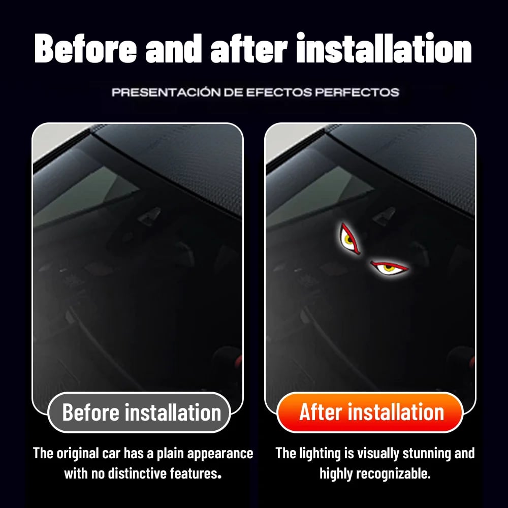 🔥Last Day - Solar Demon Eye LED Car Window Light