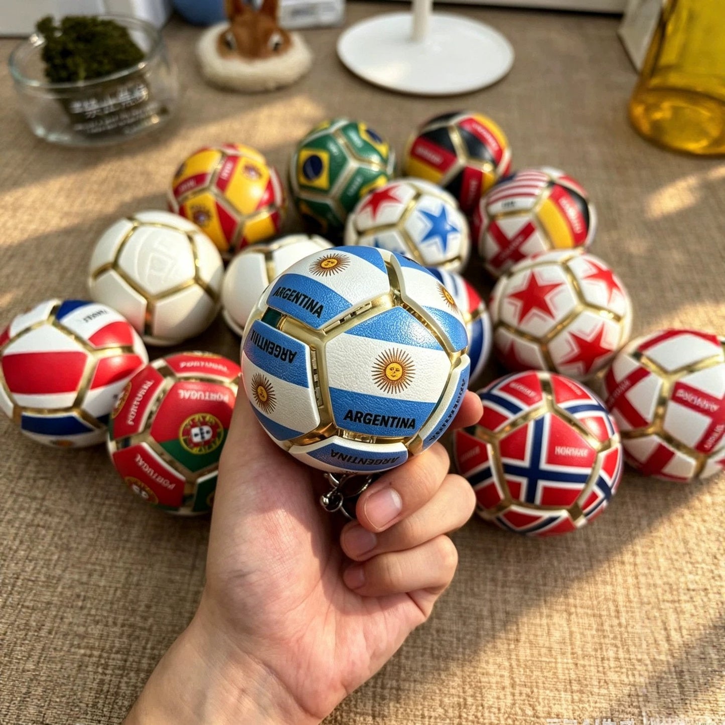🔥LAST DAY 50% OFF💖⚽ Mini Flag Football Fidget Keychain|Pocket Stress Relief Pendant