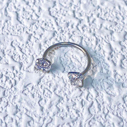 Internally Threaded Gems Nose Ring