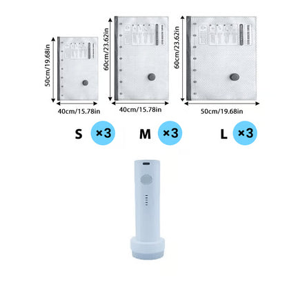 Vacuum Storage Bags with Electric Pump