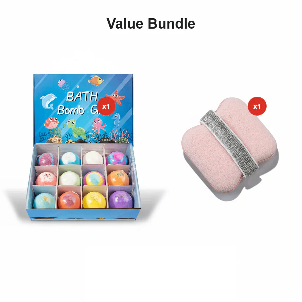 🛁 50% OFF |🌊 Ocean Theme Bath Bombs | 60g*12 Pcs, Foamy Bath Time & Fun Gift Idea ✨