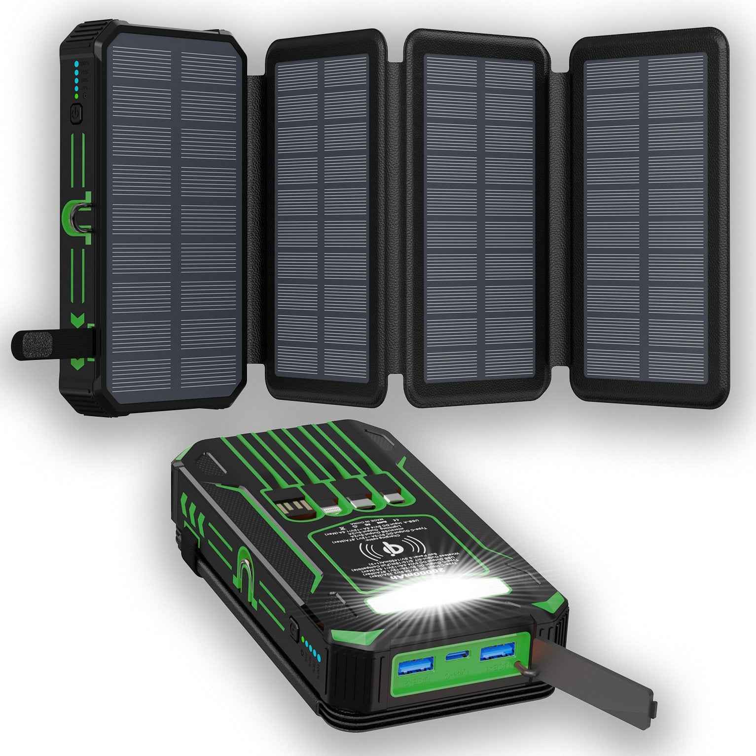 Outdoor Foldable Solar Large Capacity Charger Mobile Power Bank