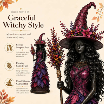 Enchanted Autumn Witch Figurine