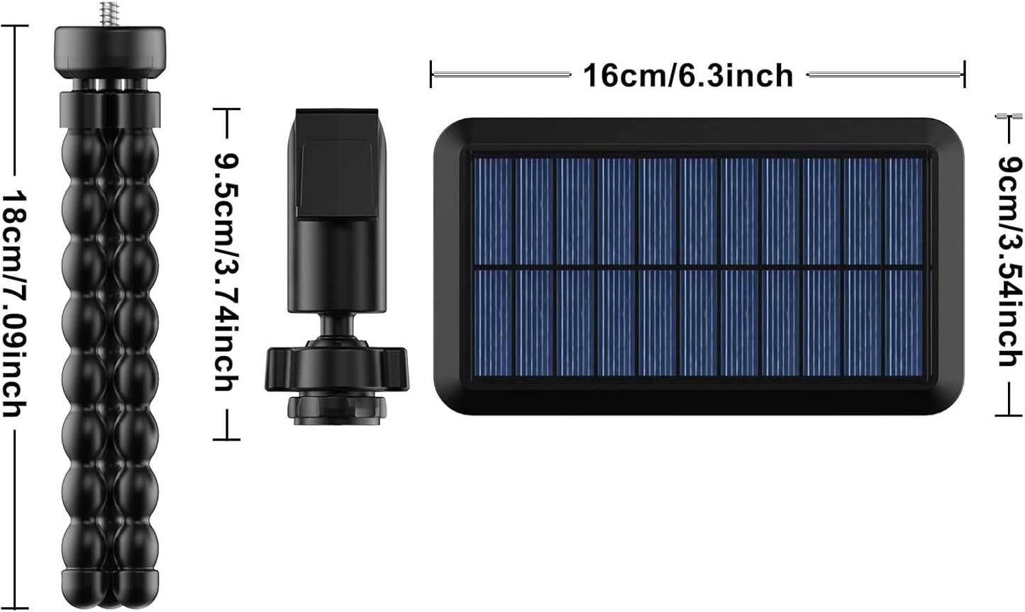 92 LED Solar Lights Outdoor with Motion Sensor, Octopus Stand, Adjustable Angle, USB & Solar Powered,IP65 Waterproof