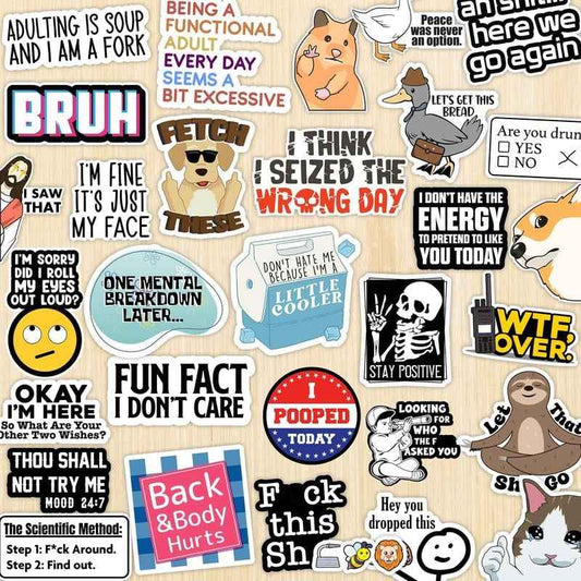 🔥Funny Saying Stickers