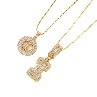 2 Pack Initial Letter Pendant Necklaces-Best Gift for Your Mom💝