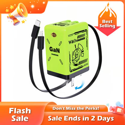 🔥W&O 2-in-1 GaN Compatible with Fast Charger
