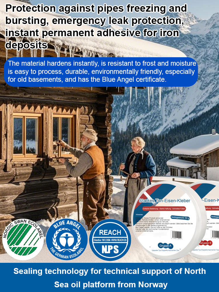 [Pipe Freezing and Crack Buster] Leak-proof/🍄Solidifying Iron Adhesive💙It has been adopted by over 200,000 homes and hundreds of small businesses, with a satisfaction rate of 99.8%.