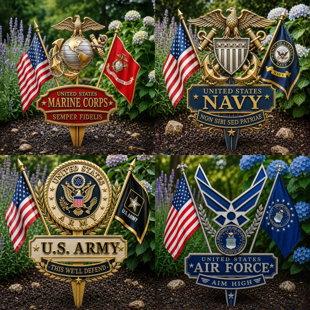 🔥 Last Day 49% OFF 🎖️- US Marine Corps Semper Fidelis Tribute Garden Stake